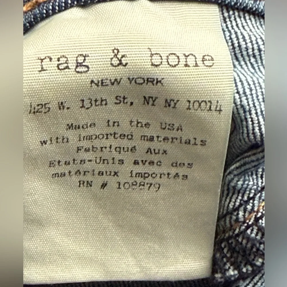 Rag & Bone Low Rise Cropped Capri Jeans Size 25 - Picture 6 of 11